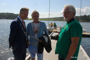 Ordfører Jon-Ivar Nygård, Primus motor for seiling Steff Herbern og leder av Skjærviken Foto Jan Arne Dammen